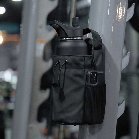 Secure Magnetic Bottle Holder attached to gym equipment